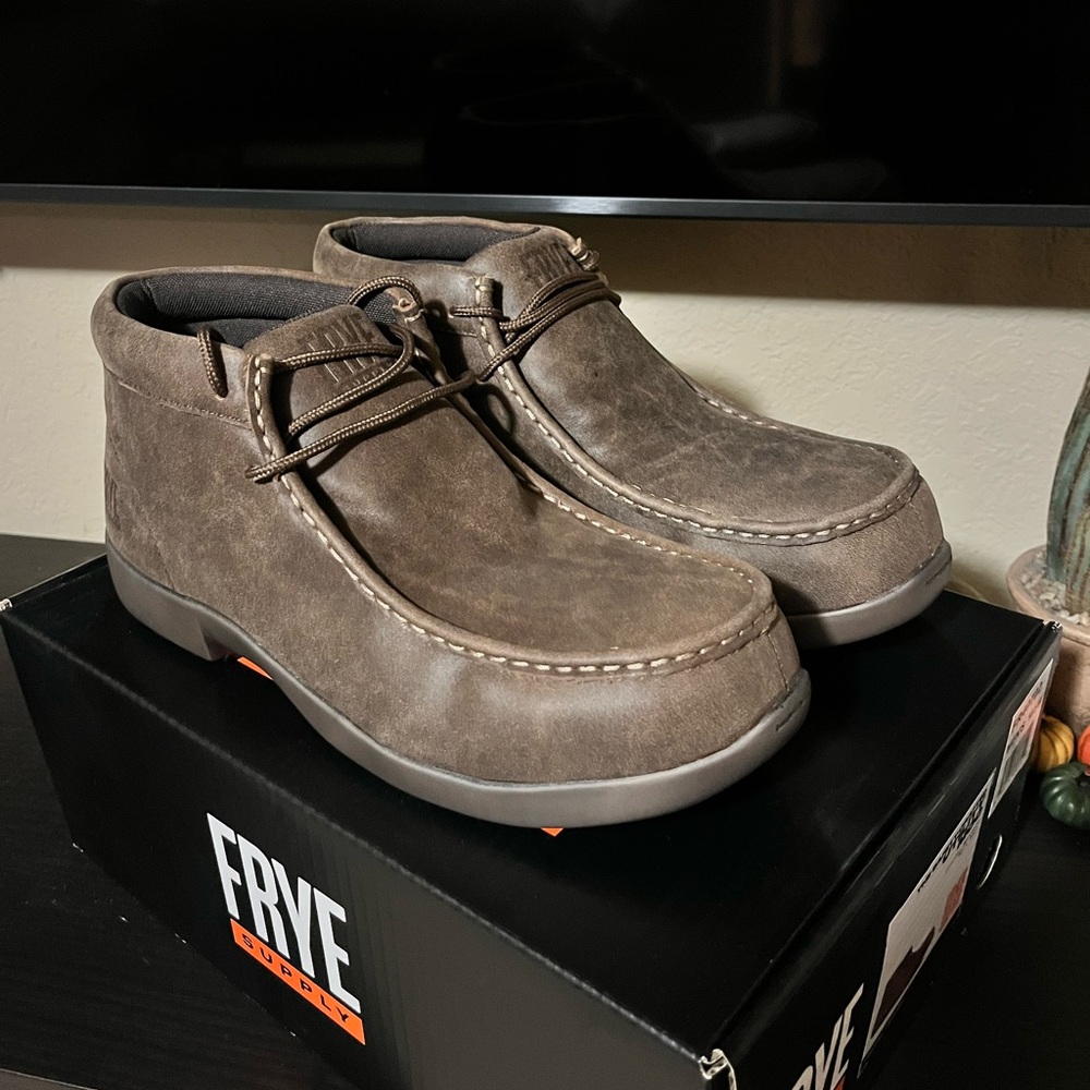 Men’s FRYE Utility Moccasin - Safety Toe - Composite Toe - 10.5 - NEW